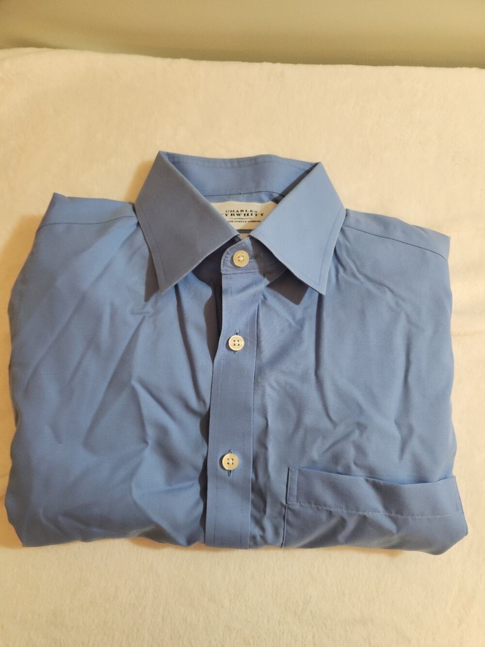 Charles Tyrwhitt Shirt Mens 16 32 Blue Long Sleeve Preppy Business Work